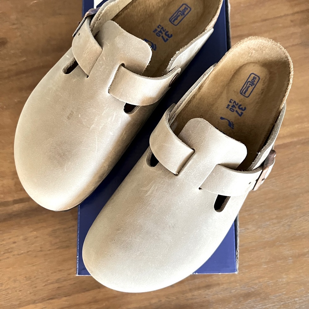 Birkenstock Boston 37 Tobacco Brown New